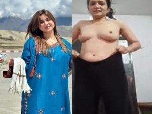 Beautiful TikToker girl dancing topless