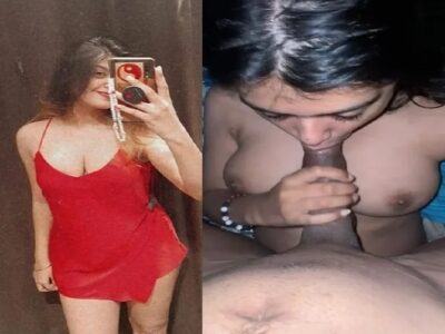 Beautiful girl loves giving blowjob giving to lover