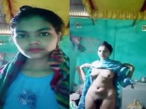 Girlfriend dress change nude show for her lover