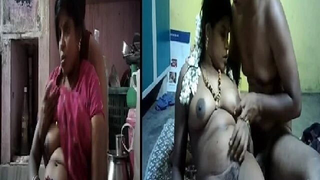 Busty Telugu aunty boobs pressed and sucked xxx