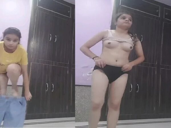 Young college girl striptease viral nude sex show